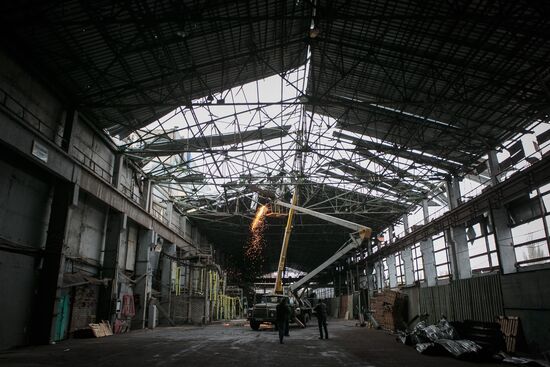 Donetsk after shelling