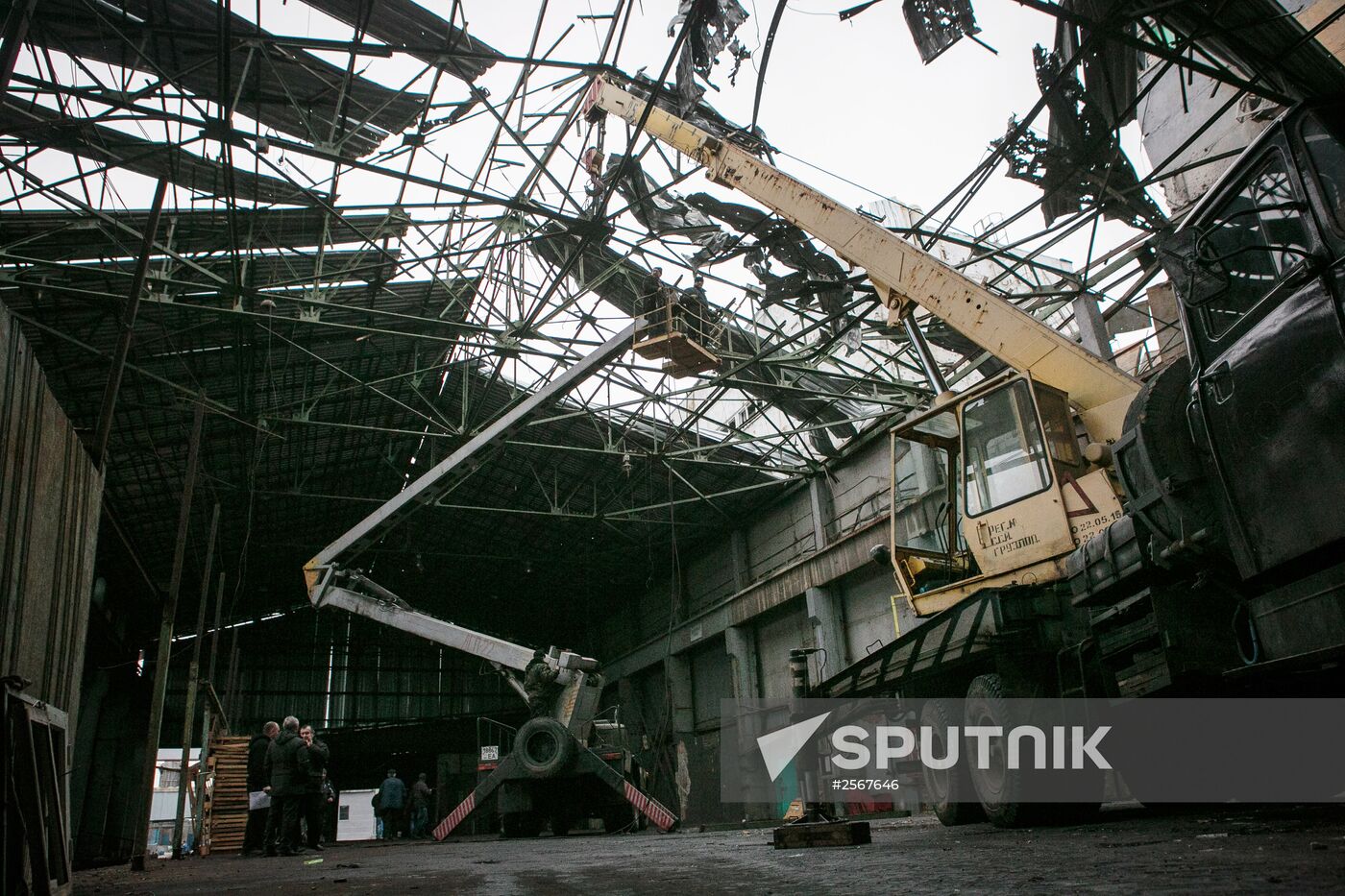 Donetsk after shelling