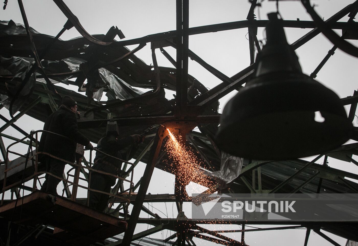 Donetsk after shelling