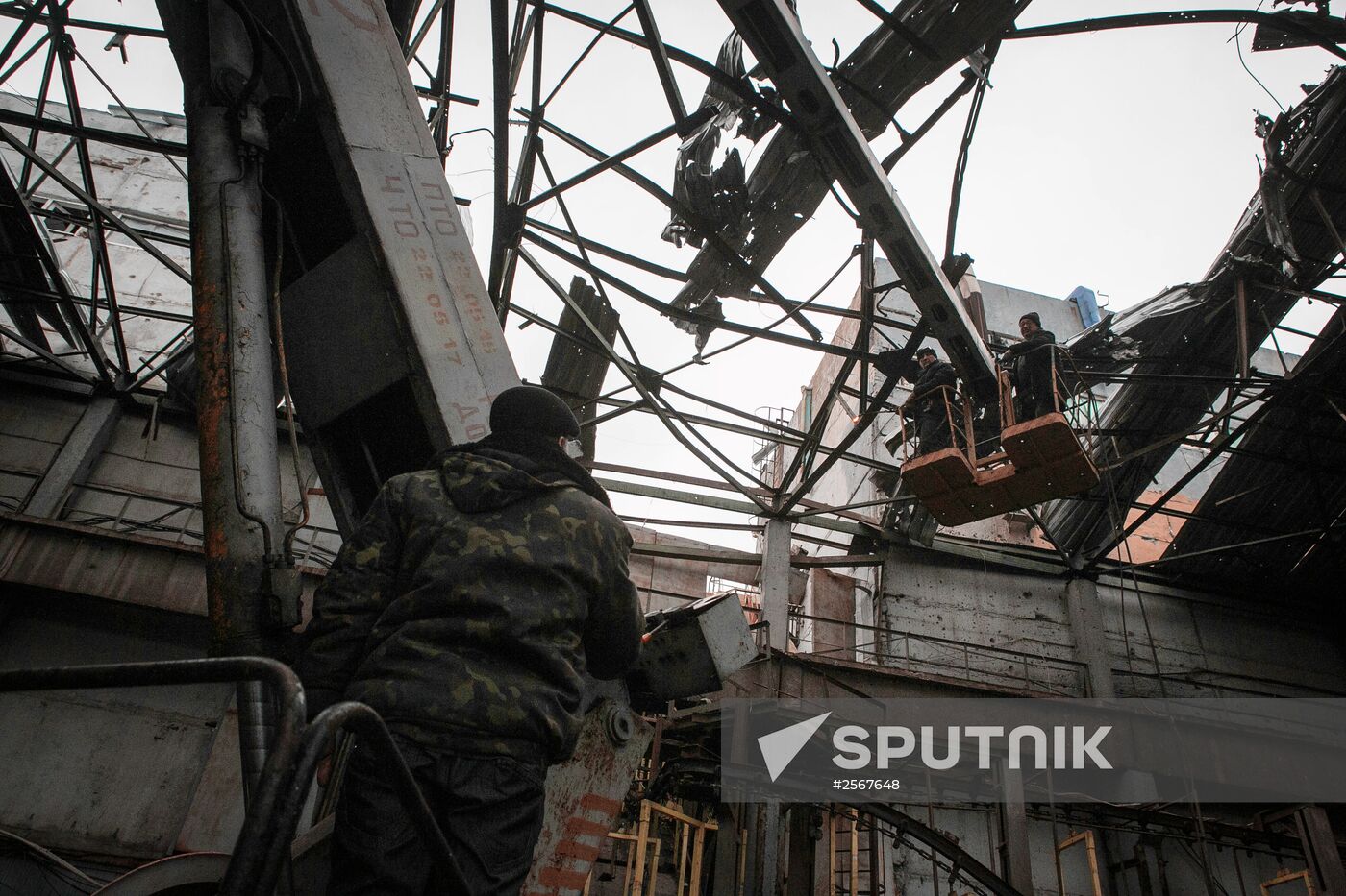 Donetsk after shelling