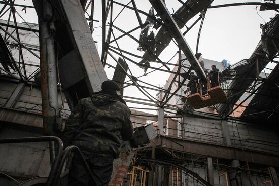 Donetsk after shelling