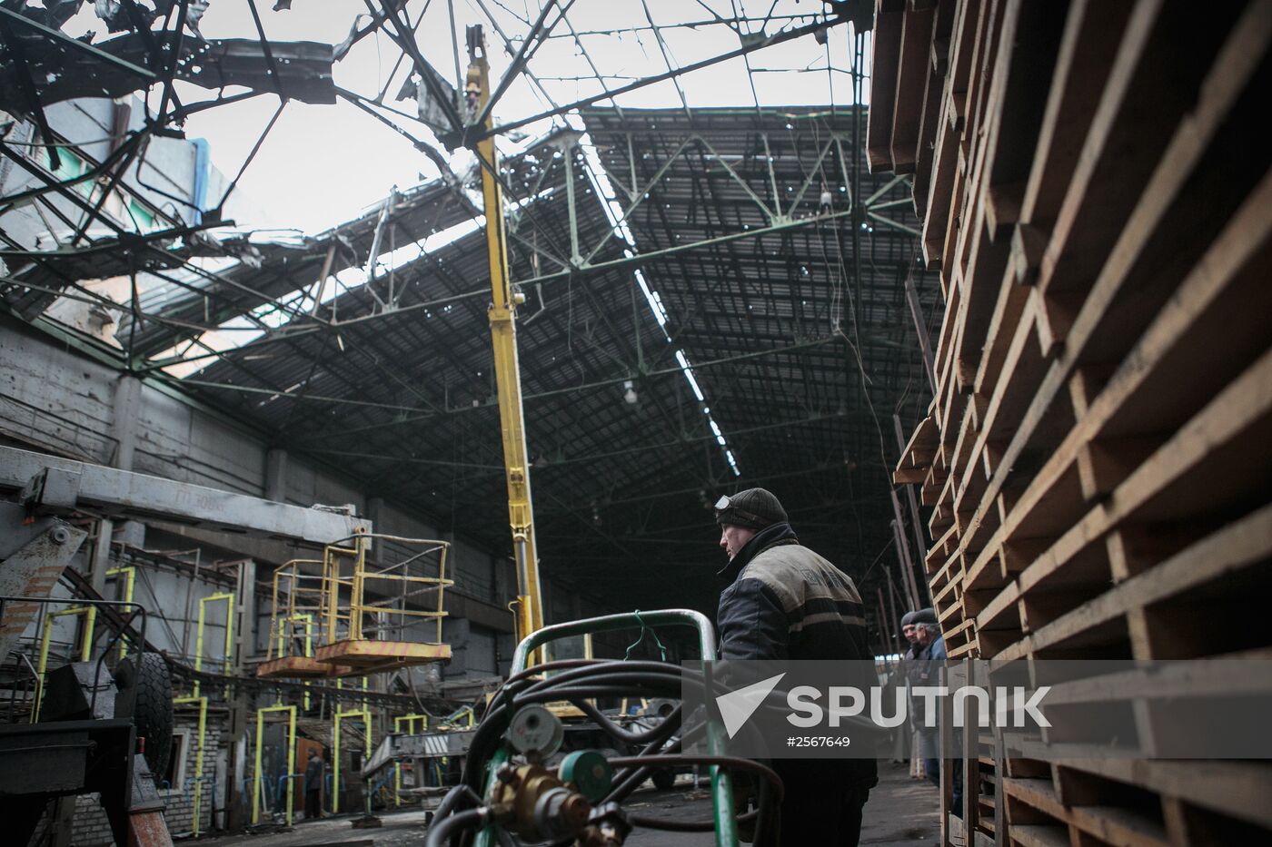 Donetsk after shelling