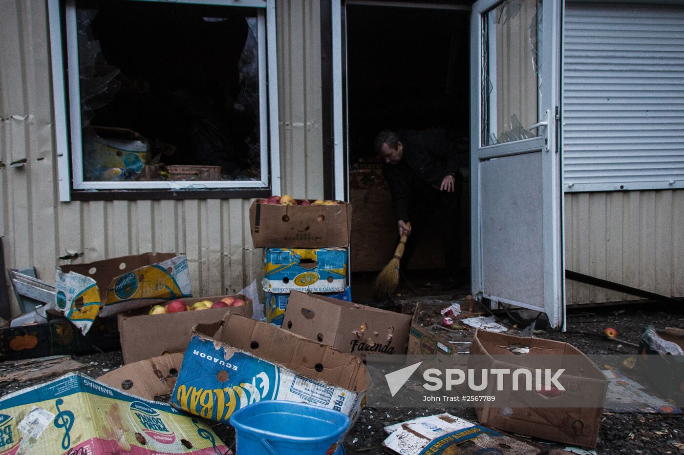 Donbas shelling aftermath