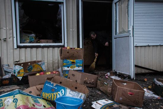 Donbas shelling aftermath