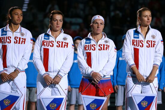 Tennis. 2015 Fed Cup. Poland - Russia. Day One