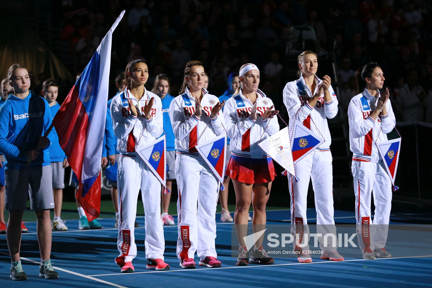 Tennis. 2015 Fed Cup. Poland - Russia. Day One