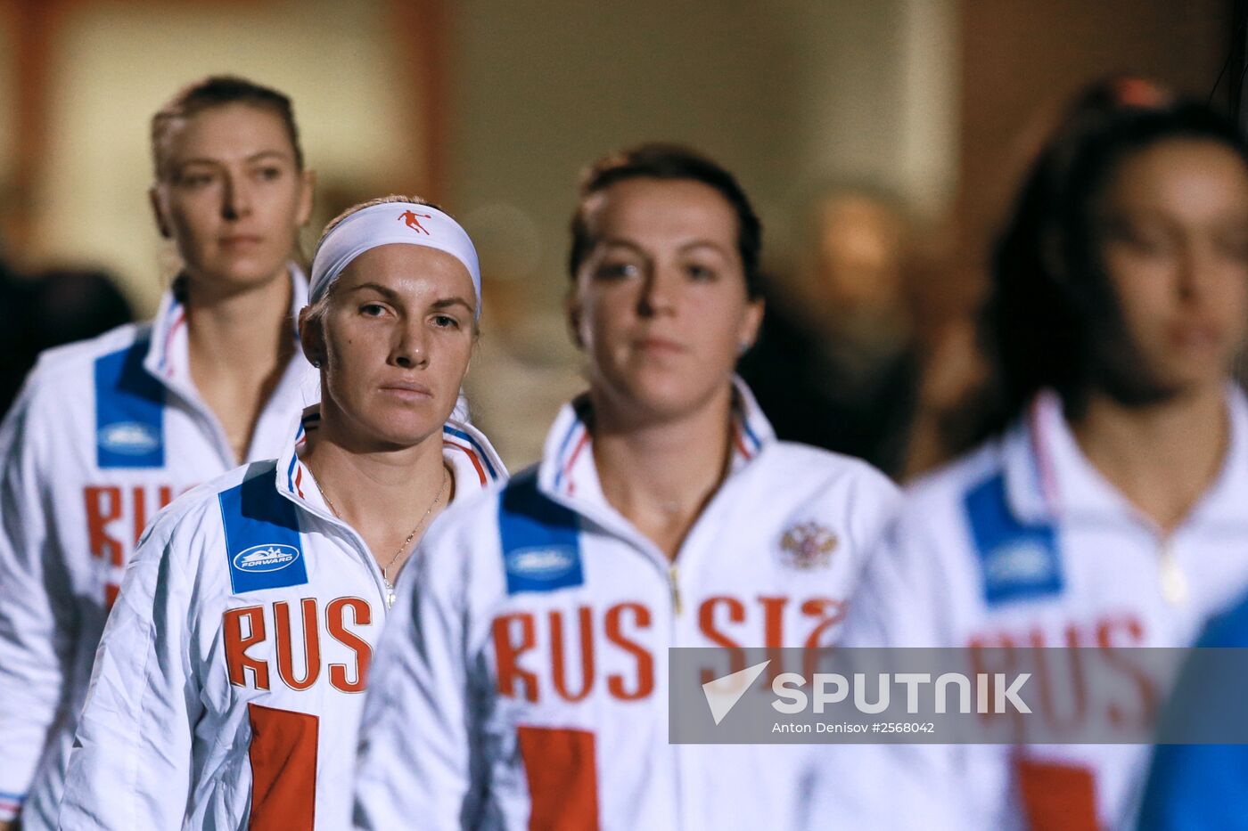 Tennis. 2015 Fed Cup. Poland - Russia. Day One