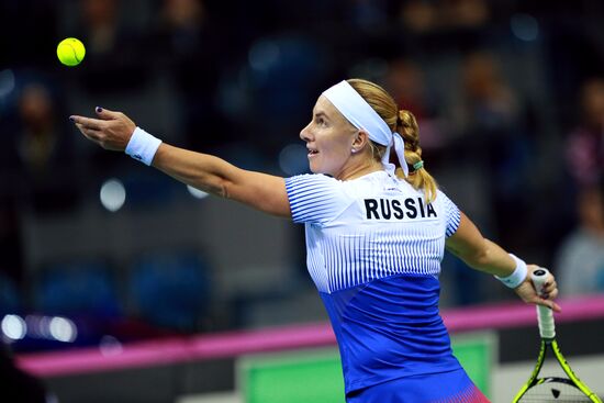 Tennis. 2015 Fed Cup. Poland - Russia. Day One