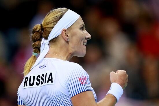 Tennis. 2015 Fed Cup. Poland - Russia. Day One