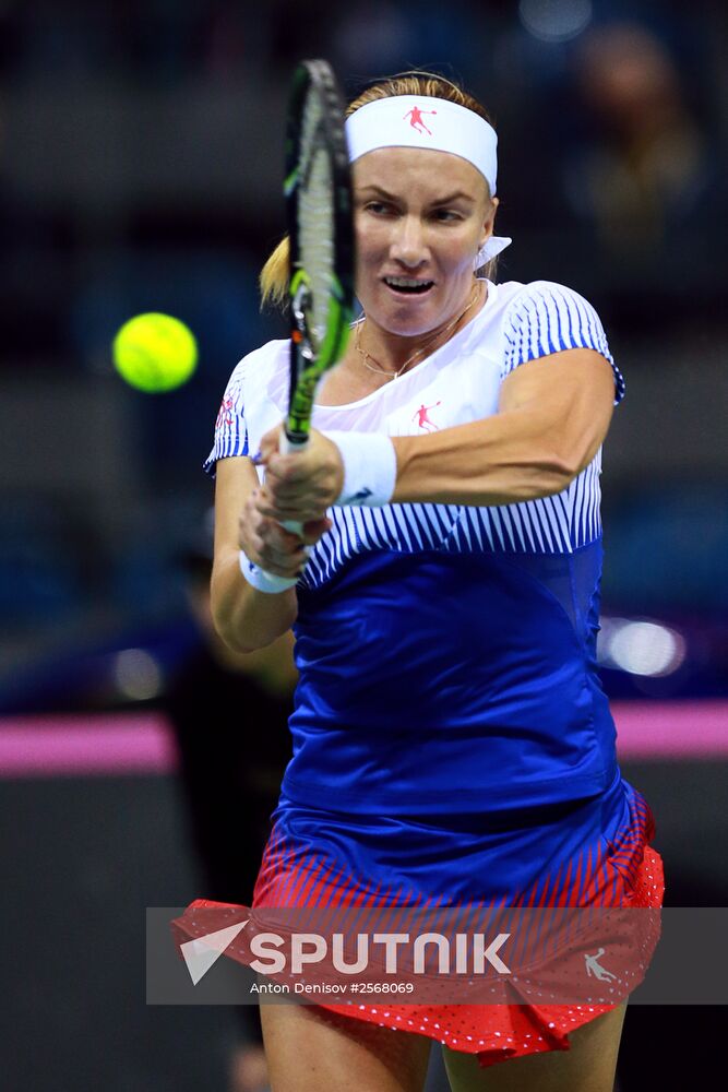 Tennis. 2015 Fed Cup. Poland - Russia. Day One