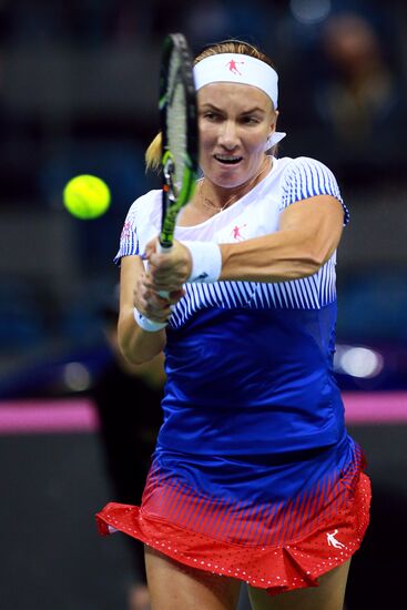 Tennis. 2015 Fed Cup. Poland - Russia. Day One