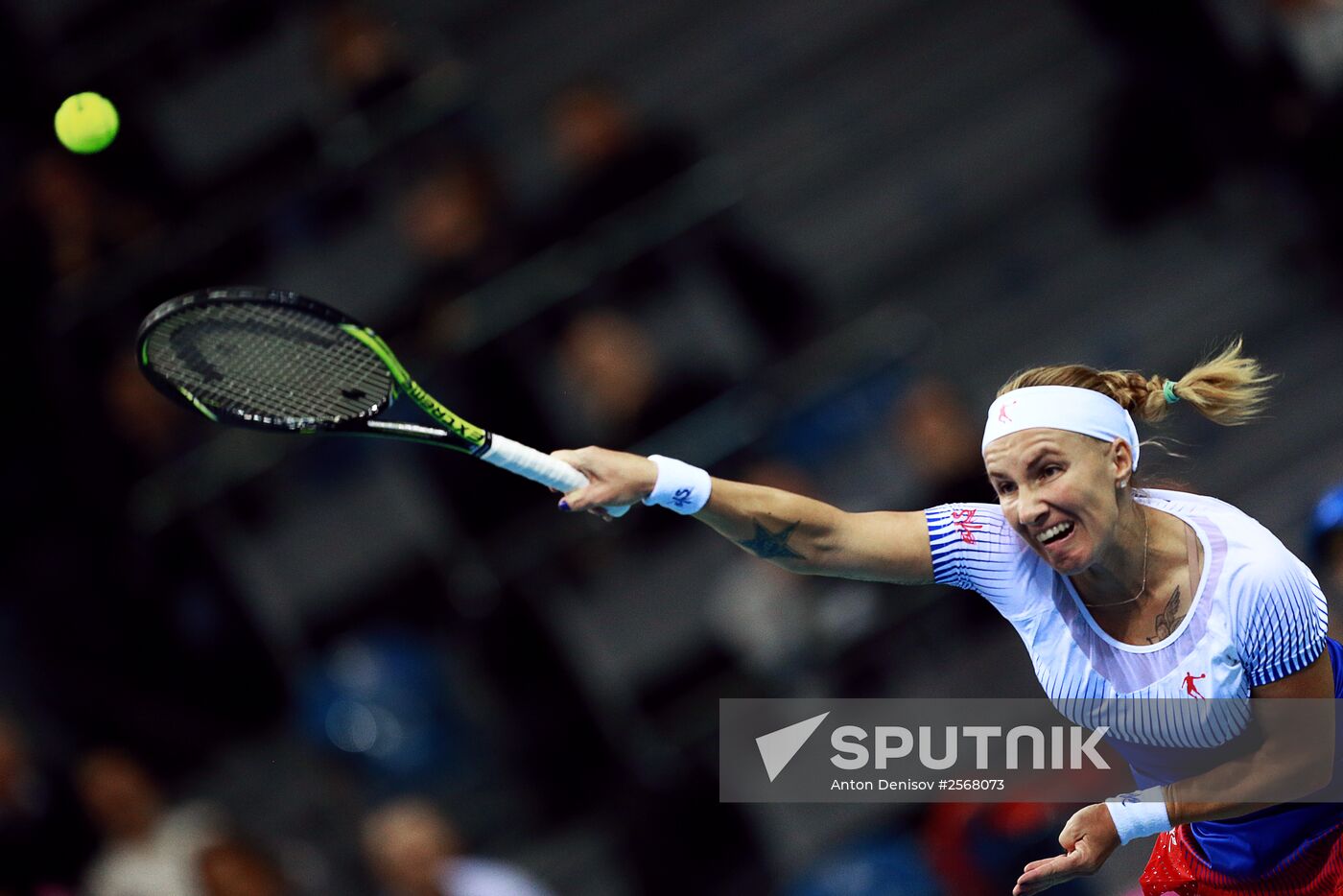Tennis. 2015 Fed Cup. Poland - Russia. Day One