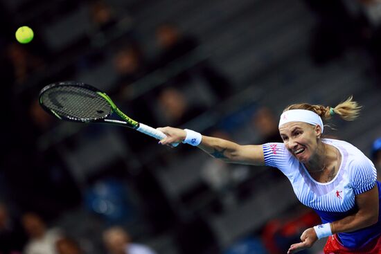 Tennis. 2015 Fed Cup. Poland - Russia. Day One