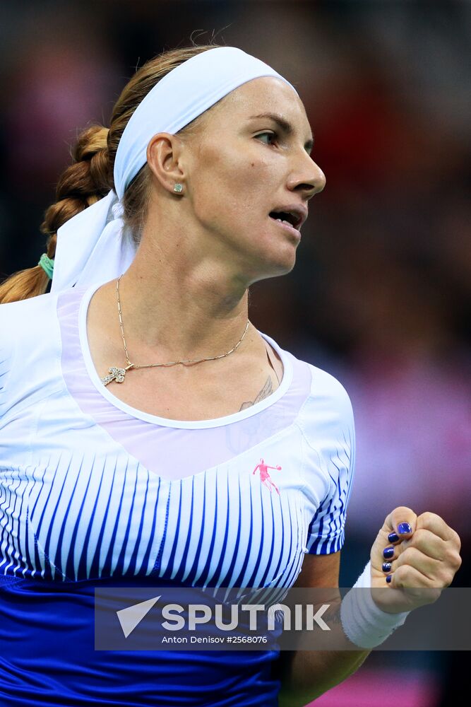 Tennis. 2015 Fed Cup. Poland - Russia. Day One