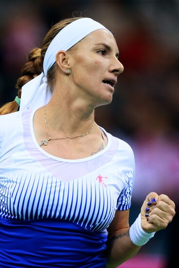 Tennis. 2015 Fed Cup. Poland - Russia. Day One