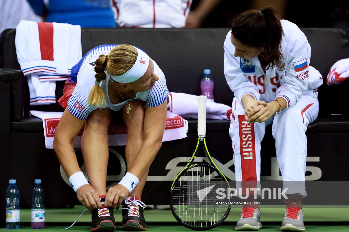 Tennis. 2015 Fed Cup. Poland - Russia. Day One