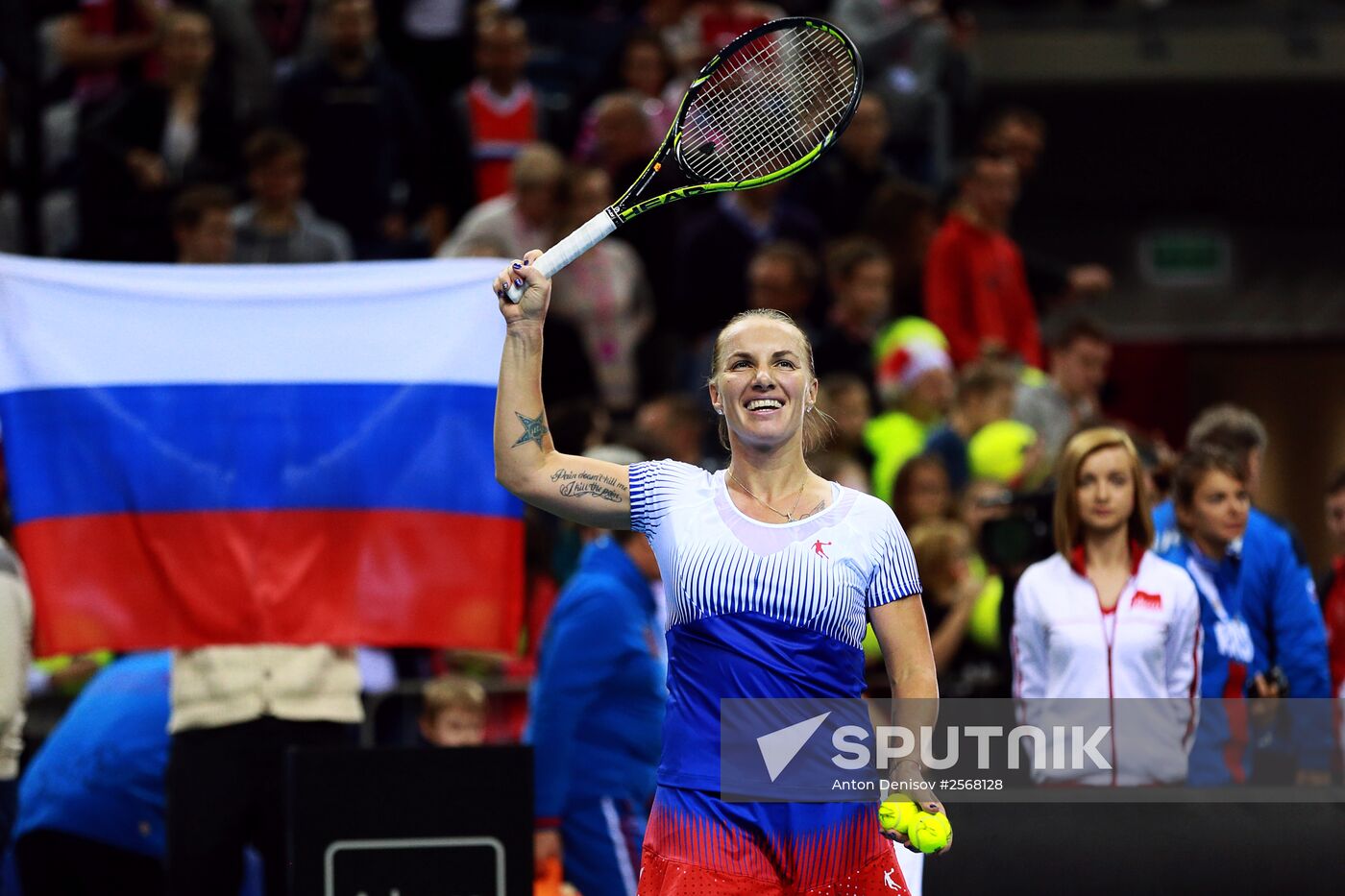 Tennis. 2015 Fed Cup. Poland - Russia. Day One