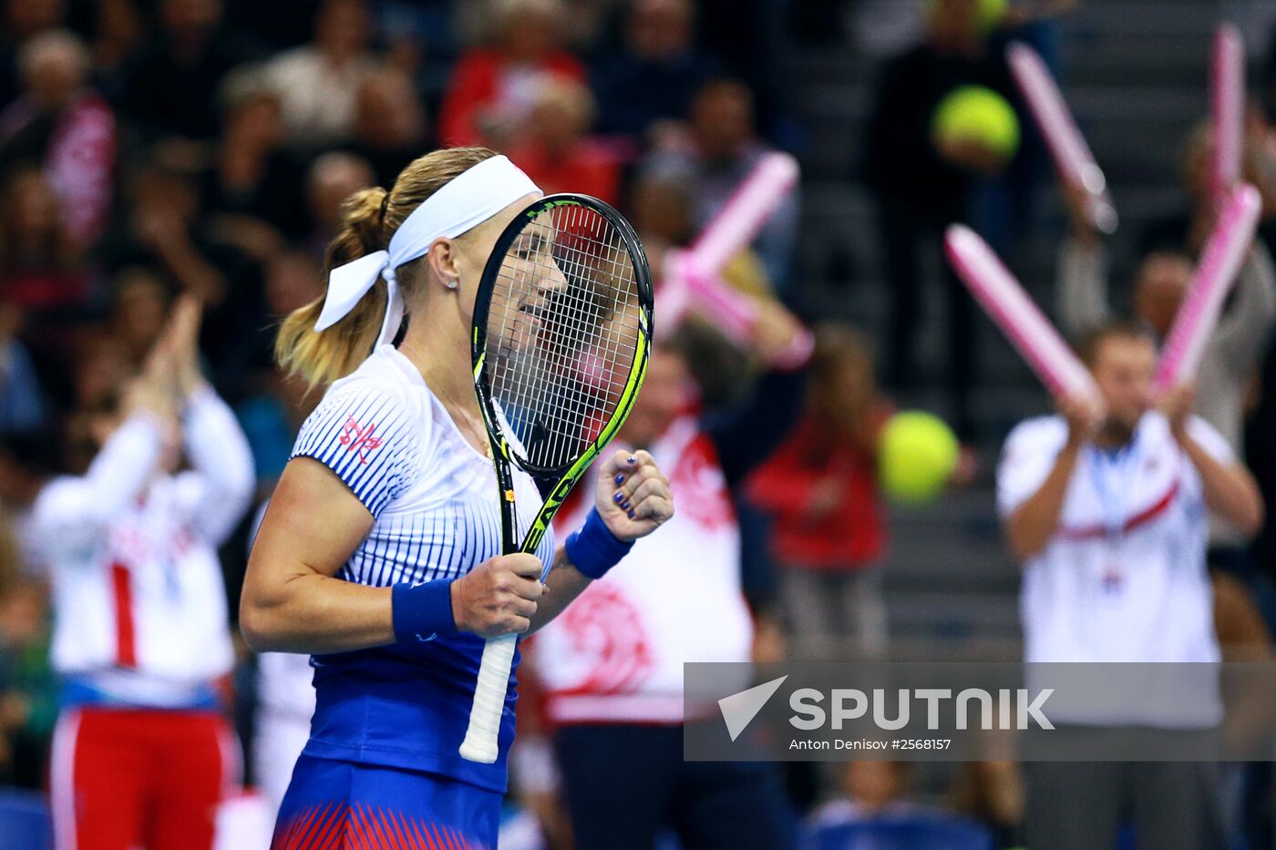 Tennis. 2015 Fed Cup. Poland - Russia. Day One