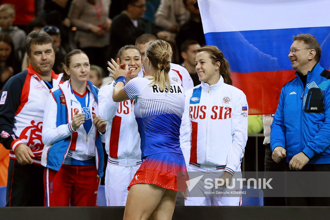 Tennis. 2015 Fed Cup. Poland - Russia. Day One