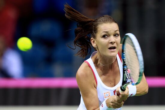 Tennis. 2015 Fed Cup. Poland - Russia. Day One