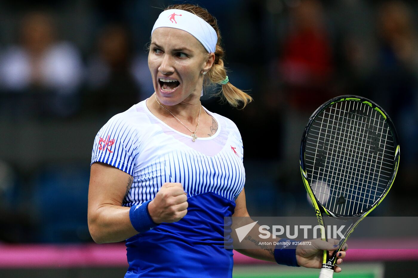 Tennis. 2015 Fed Cup. Poland - Russia. Day One