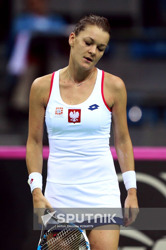 Tennis. 2015 Fed Cup. Poland - Russia. Day One