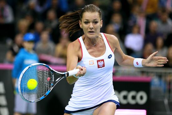 Tennis. 2015 Fed Cup. Poland - Russia. Day One