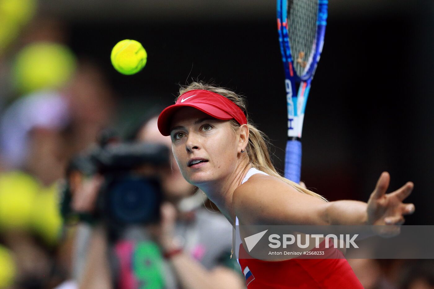 Tennis. 2015 Fed Cup. Poland - Russia. Day One