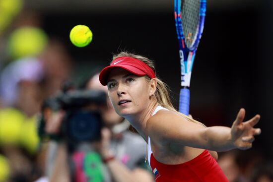 Tennis. 2015 Fed Cup. Poland - Russia. Day One