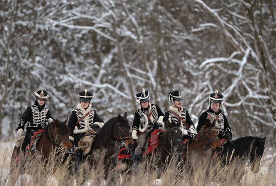Historical reenactment of events of the Patriotic War of 1812