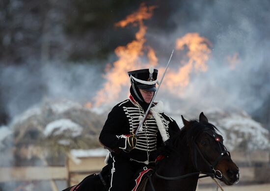 Historical reenactment of events of the Patriotic War of 1812