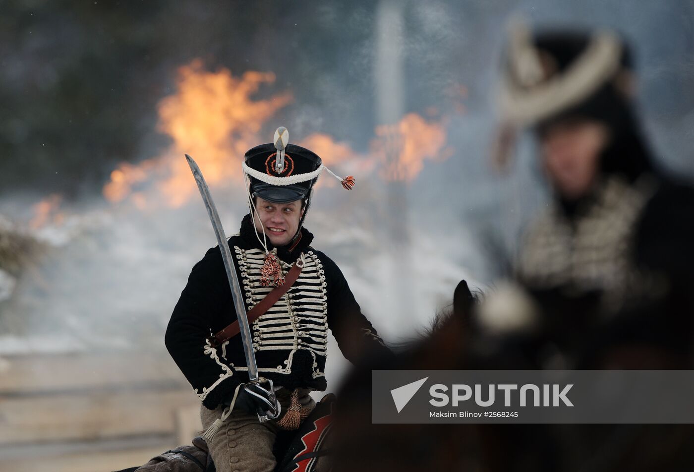 Historical reenactment of events of the Patriotic War of 1812