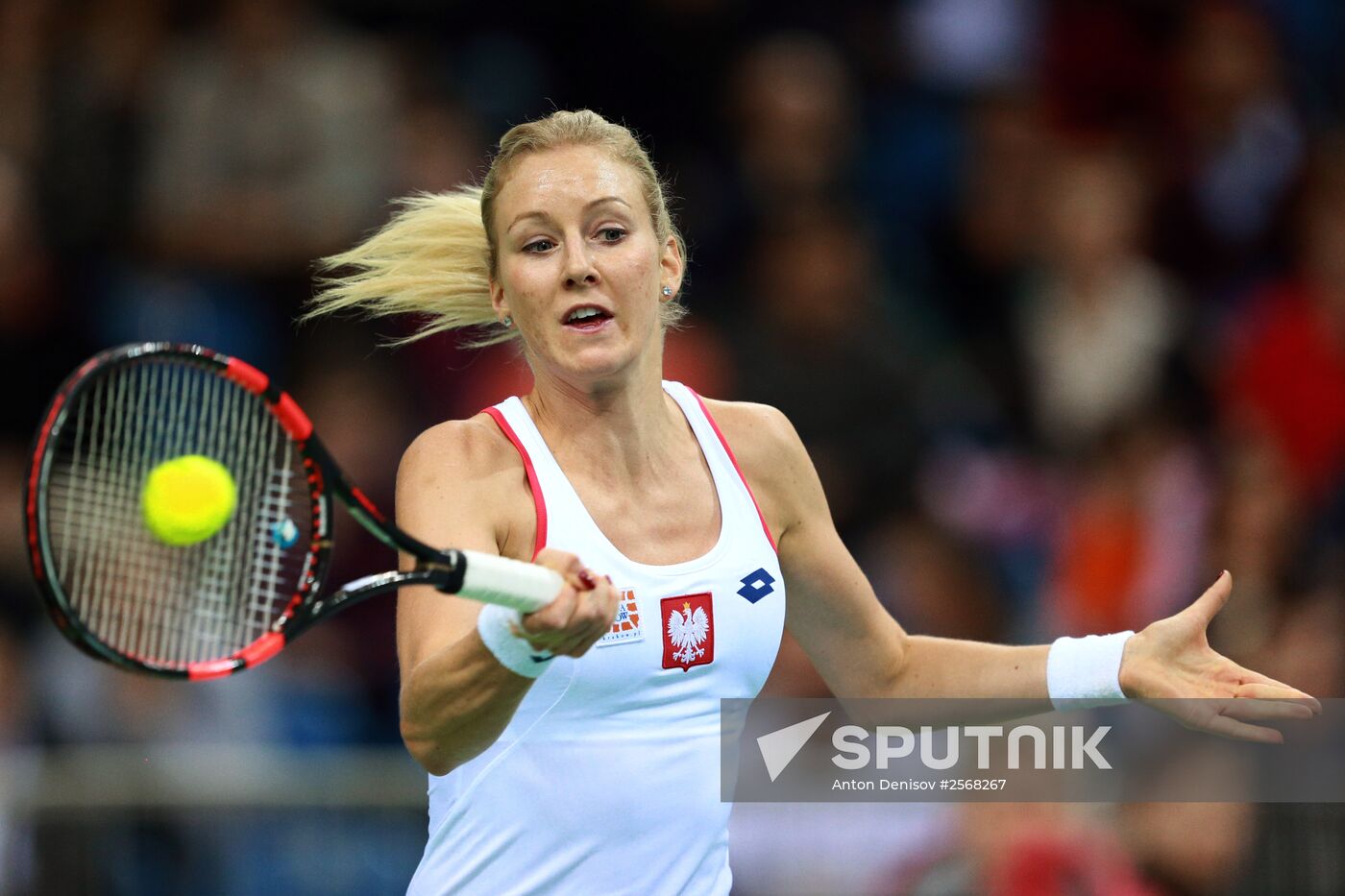 Tennis. 2015 Fed Cup. Poland - Russia. Day One