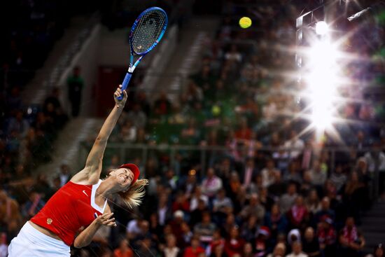 Tennis. 2015 Fed Cup. Poland - Russia. Day One