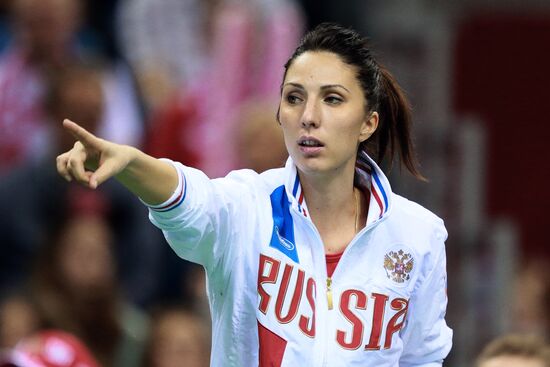 Tennis. 2015 Fed Cup. Poland - Russia. Day One