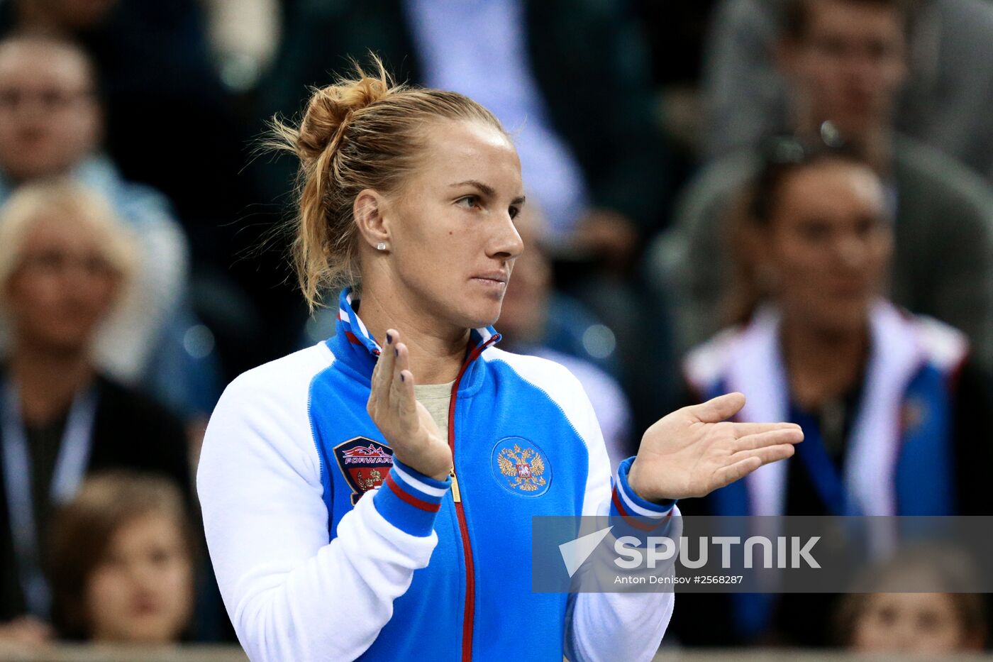 Tennis. 2015 Fed Cup. Poland - Russia. Day One