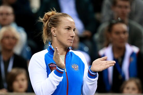 Tennis. 2015 Fed Cup. Poland - Russia. Day One
