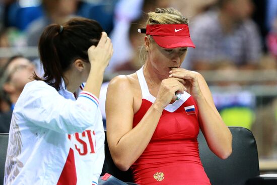Tennis. 2015 Fed Cup. Poland - Russia. Day One