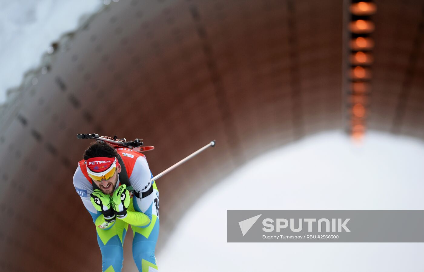 Biathlon. 7th stage of World Cup. Men. Sprint