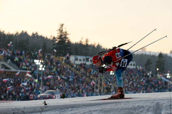 Biathlon. 7th stage of World Cup. Men. Sprint