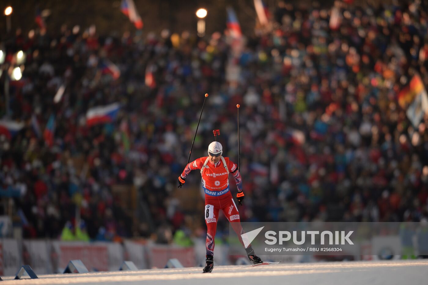Biathlon. 7th stage of World Cup. Men. Sprint