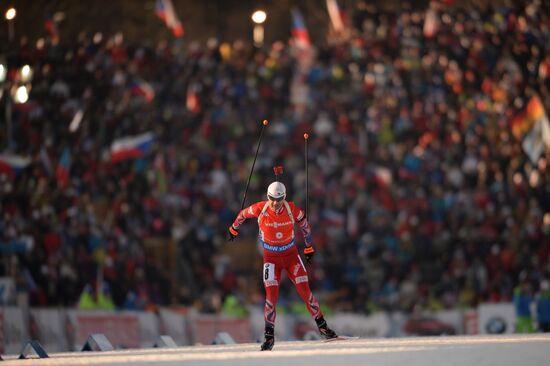 Biathlon. 7th stage of World Cup. Men. Sprint