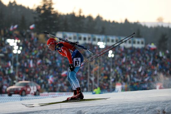 Biathlon. 7th stage of World Cup. Men. Sprint