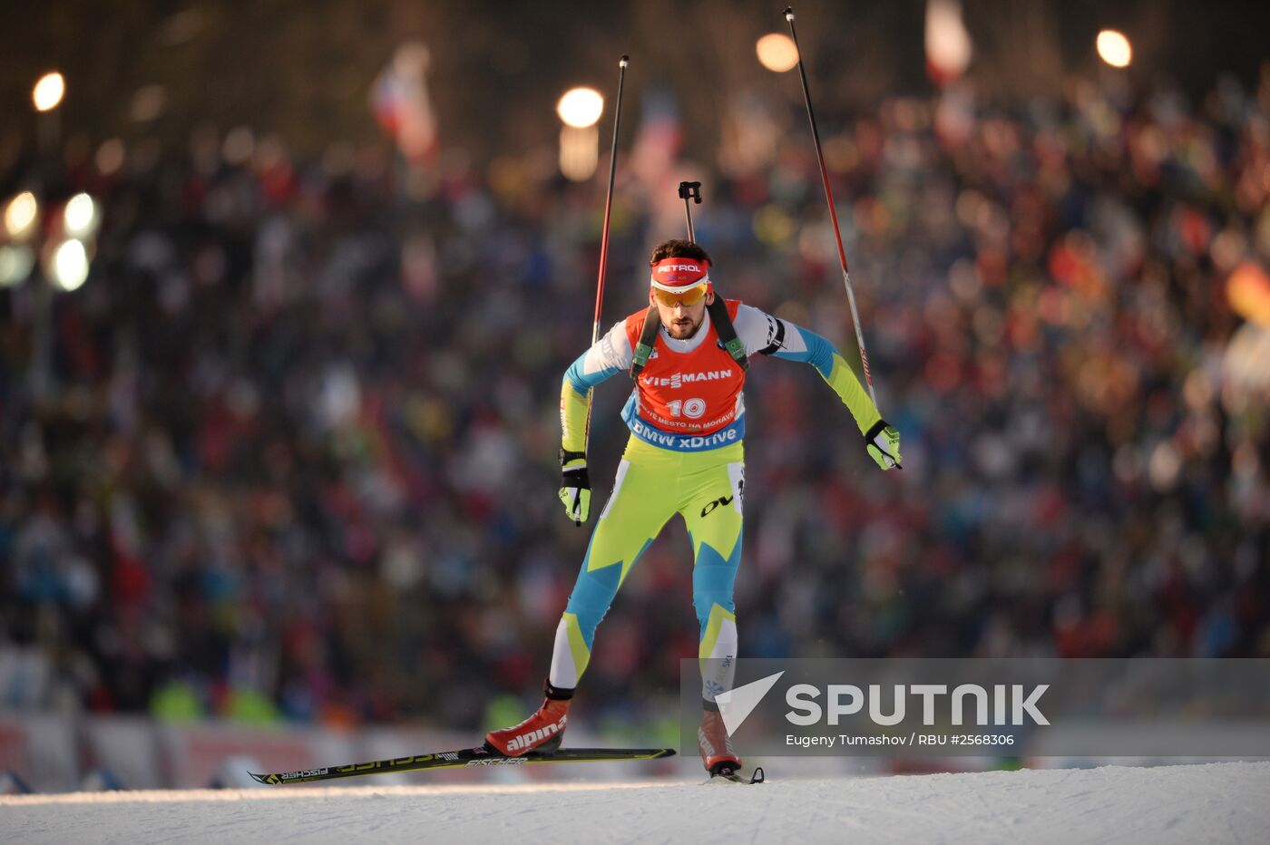 Biathlon. 7th stage of World Cup. Men. Sprint