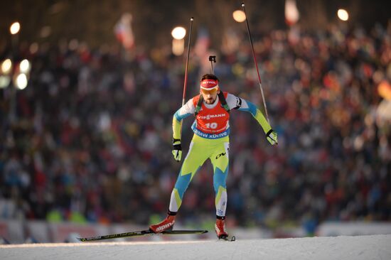 Biathlon. 7th stage of World Cup. Men. Sprint