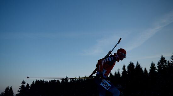 Biathlon. 7th stage of World Cup. Men. Sprint