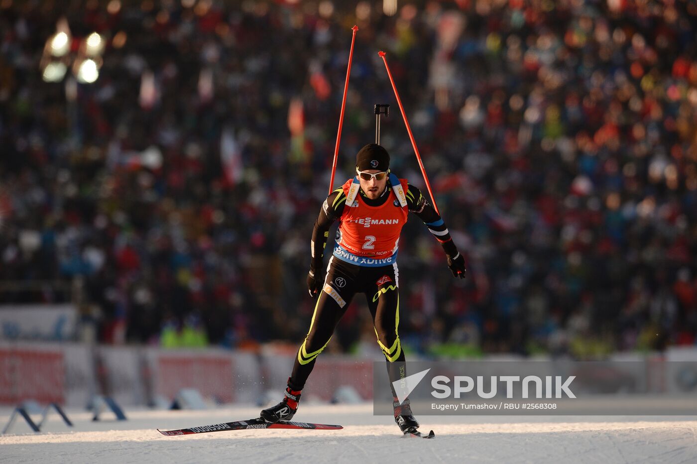 Biathlon. 7th stage of World Cup. Men. Sprint