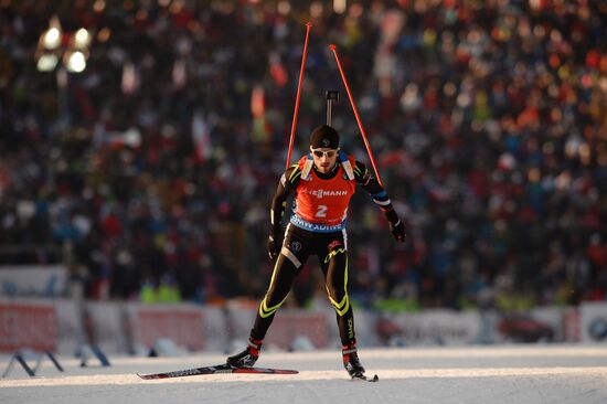 Biathlon. 7th stage of World Cup. Men. Sprint