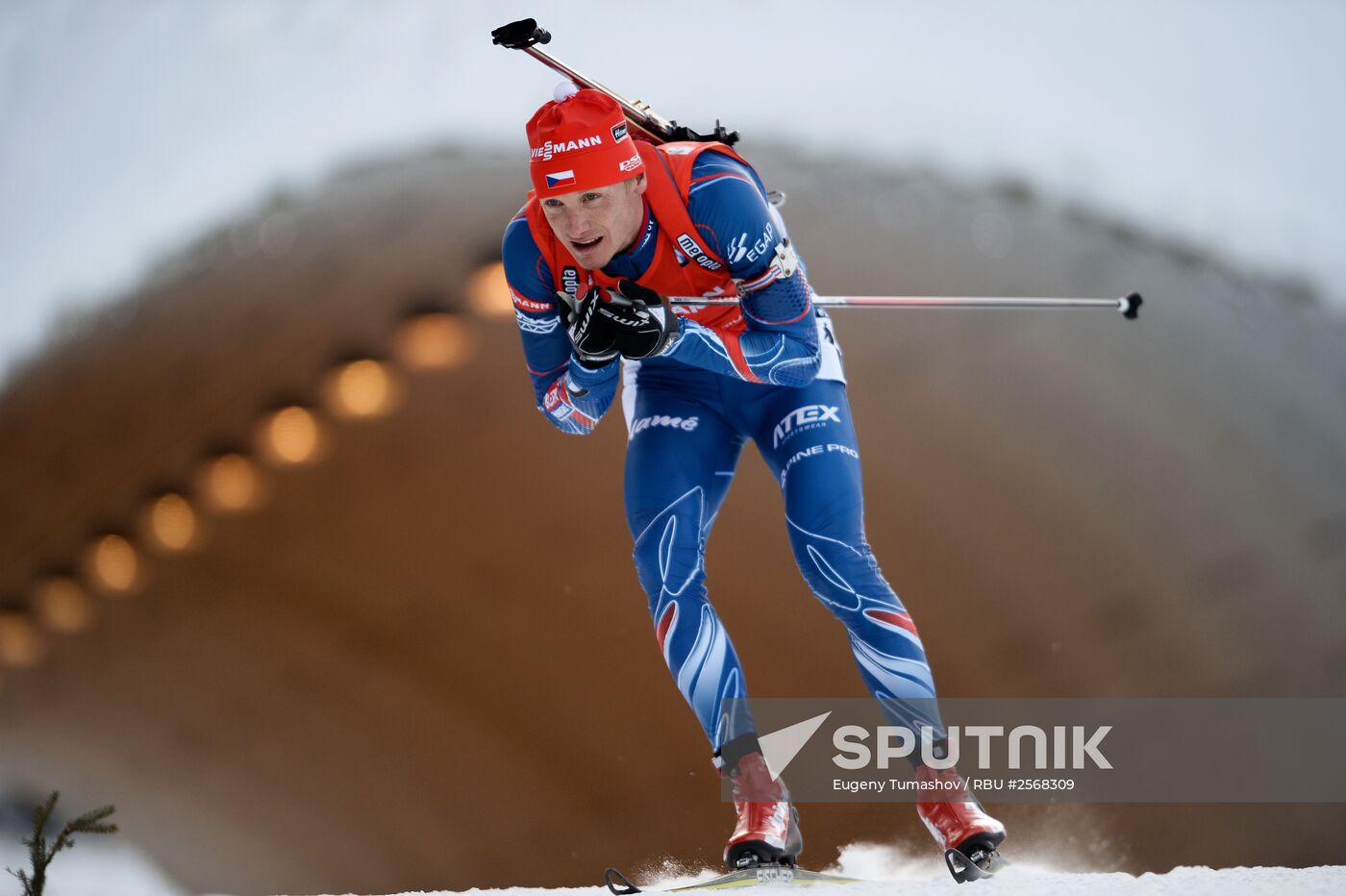 Biathlon. 7th stage of World Cup. Men. Sprint