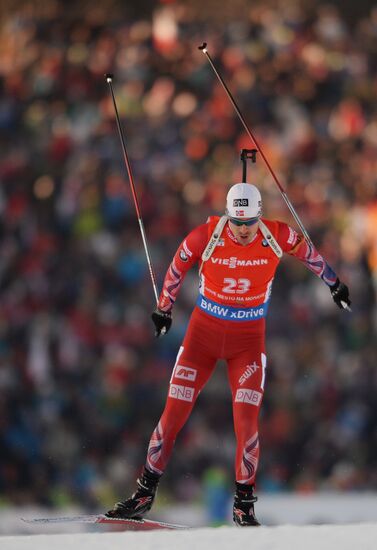 Biathlon. 7th stage of World Cup. Men. Sprint